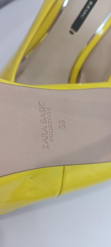 clarks обувь: Туфли, 36, Zara, Б/у, цвет - Желтый — 3