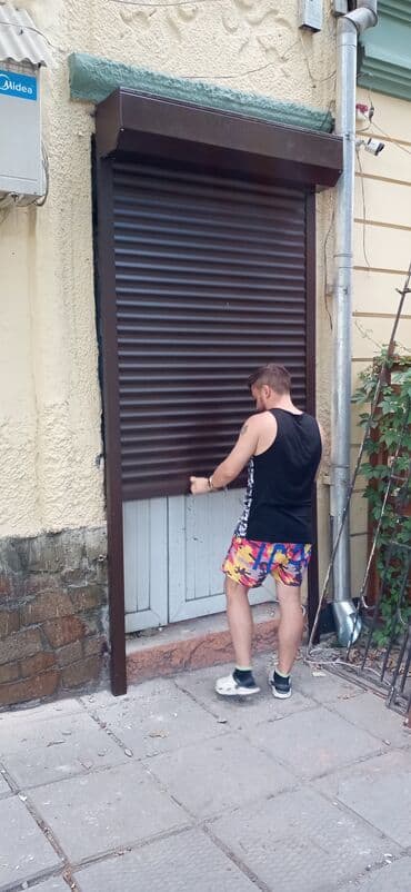 ворота для гаража цена: Ролл дверь, Жалюзи дверь, Алюминий, Бесплатная доставка, Бесплатная установка — 8