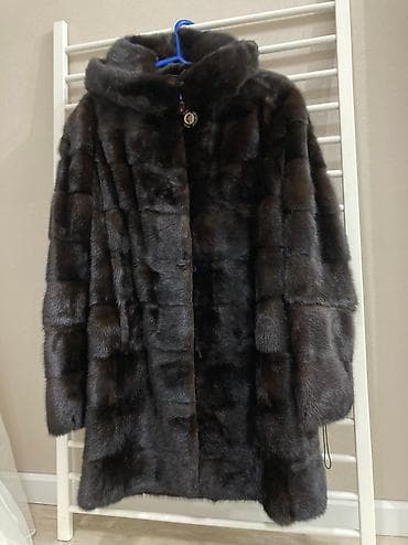 Шубы: Шуба размер 44-46 Натуральный мех Натуральный цвет (шоколадный) — 1