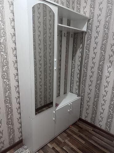 Мебель: Гарнитур для прихожей, Новый, Шкаф, Трюмо, Тумба, ДСП, Платная доставка, цвет - Белый — 3