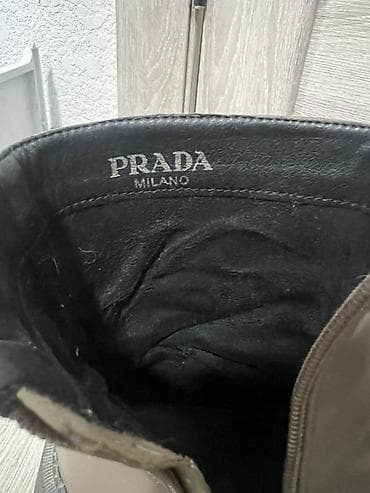 40: Ботинки, 40, Prada, Б/у, цвет - Коричневый — 2
