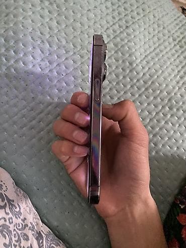 куплю бу технику: IPhone 14 Pro, Б/у, 128 ГБ, Blue Titanium, Чехол, 100 % — 10