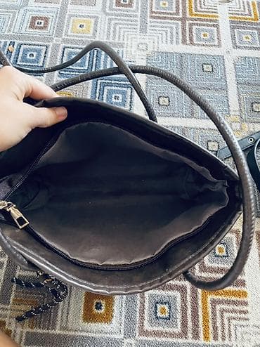 юбки италия: Сумка-тоут Fashion & Bags, темно-коричневая. - Материал: гладкая — 2