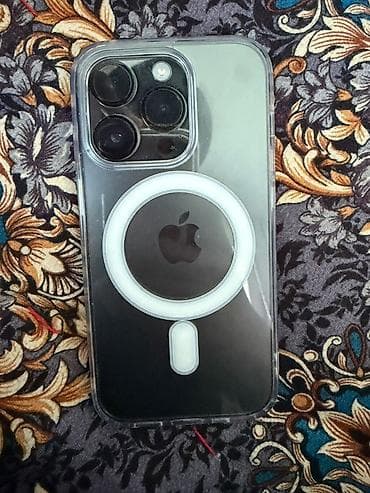 iphone x pro: IPhone 14 Pro, Б/у, 128 ГБ, Черный, Чехол, 87 % — 6