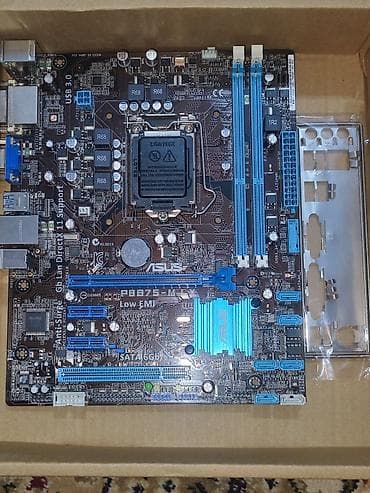 sata ssd: Материнская плата, Б/у, Asus, LGA1155, Micro-ATX, Для ПК — 1