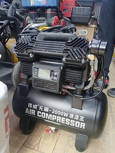 Инструменты: Бесщеточный воздушный компрессор 2000W - Тип: электрический поршневой — 3