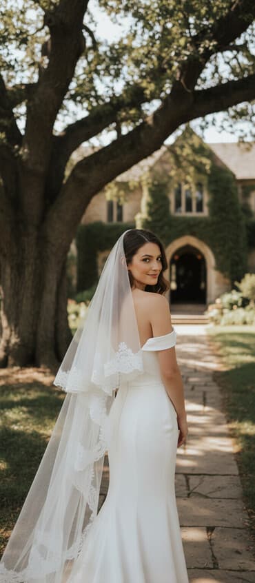 свадебные платья из китая в бишкек: Свадебный аксессуар, Фата, Новый, цвет - Айвори — 1