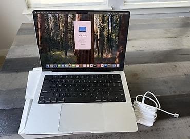 MacBook Pro 14 M4 Pro 24/512 silver, 28 циклов, батарея 100%, полный