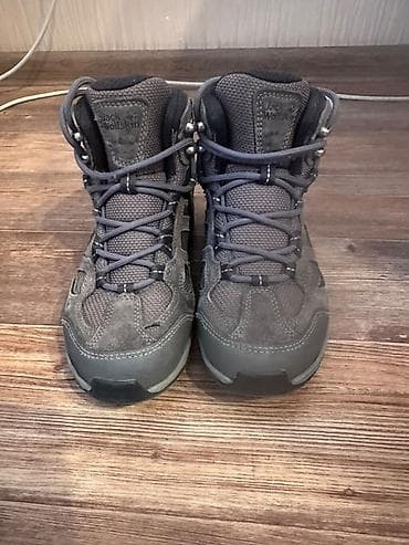 треккинговые: Мужские ботинки, 37, Jack Wolfskin, Б/у, цвет - Серый — 1