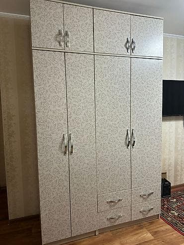 Шкафы: Шифоньер, шкаф для одежды, Прямой, ЛДСП — 1