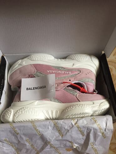 фирменные красовки: Кроссовки, 37, 38, 39, Balenciaga, Новый, цвет - Розовый, Платная доставка, Самовывоз — 2