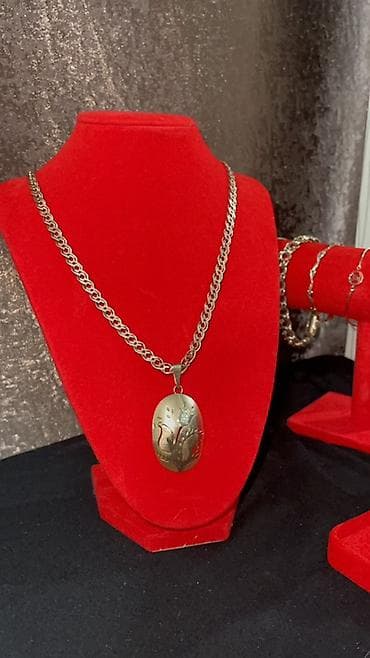 жемчуг колье: Кулон, Без вставки, Унисекс, Форма: Узоры и орнаменты — 1