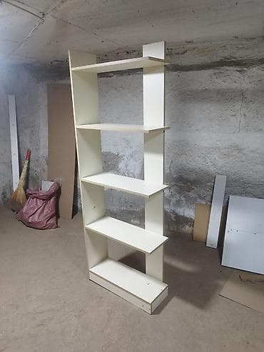 solutions elementary: Стеллаж открытый. слоновая кость. 180*65. - Тип: напольный — 1