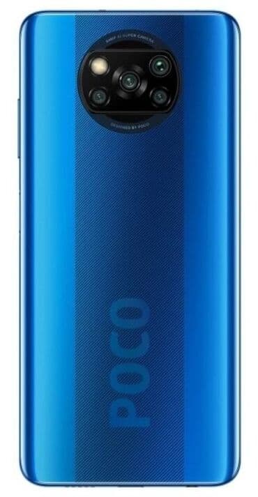 модем цена: Poco X3, Колдонулган, 64 ГБ, түсү - Көгүлтүр, 2 SIM — 1