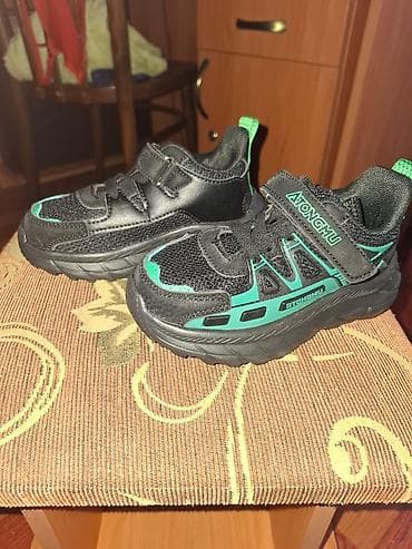 humtto обувь: Детские кроссовки ATONGHU - Цвет: черный с изумрудно‑зелеными — 3