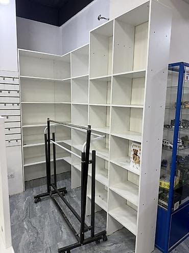 стелаж: Торговое оборудование для магазина (белое, ЛДСП) Состав и — 2