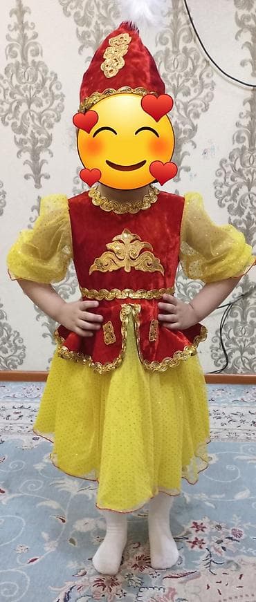 ren: Детский национальный костюм для девочки. Состав комплекта: - Платье — 1