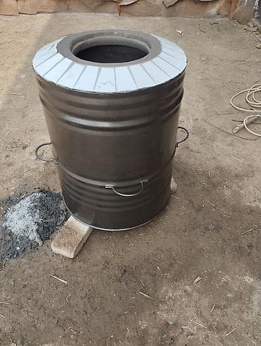 Тандыр в металлическом кожухе - Тип: переносной тандыр (вертикальная — 4