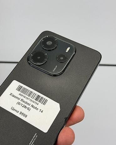Техника и электроника: Redmi, Redmi Note 14, Б/у, 128 ГБ, цвет - Черный, В рассрочку, 2 SIM — 3