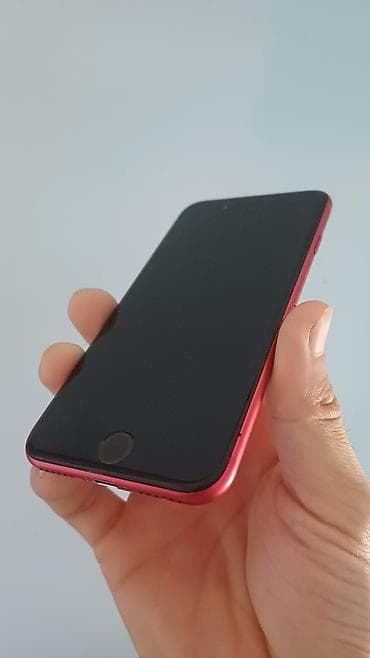 IPhone SE 2020, Б/у, 64 ГБ, Красный, Чехол, Коробка, 76 %