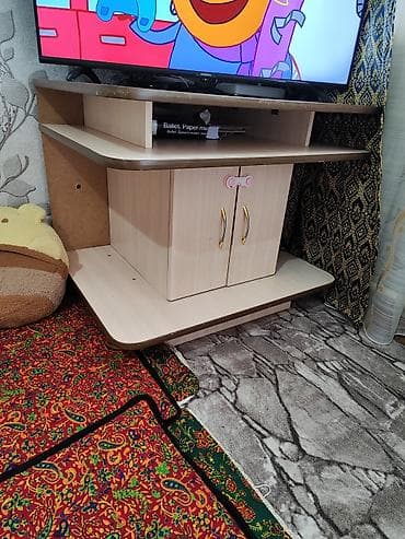 solutions elementary: Тумба и подставка для телевизора, Напольная, ЛДСП, Самовывоз, цвет - Бежевый — 2