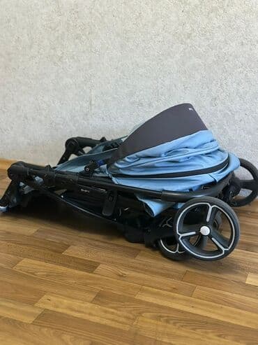 прогулочные коляски cam: Коляска, цвет - Голубой, Б/у — 5