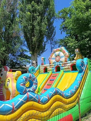 надувная: ПРОДАЮ. Надувной детский батут-горка «Цирк» В очень хорошем — 4