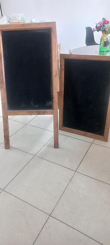 питца печка: Деревянные меловые доски для меню и объявлений - Набор из двух — 1