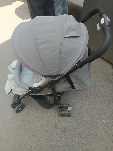 арзан коляска: Прогулочная коляска Baby Stroller, цвет серый.Аябай женил,ынгайлуу — 2