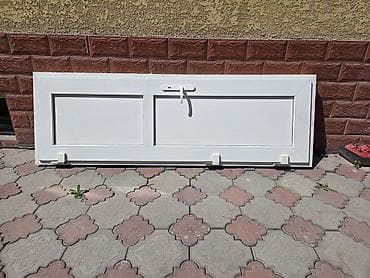 Белая дверь размеры:2.04×68см - Материал: влагостойкий пластик (ПВХ)