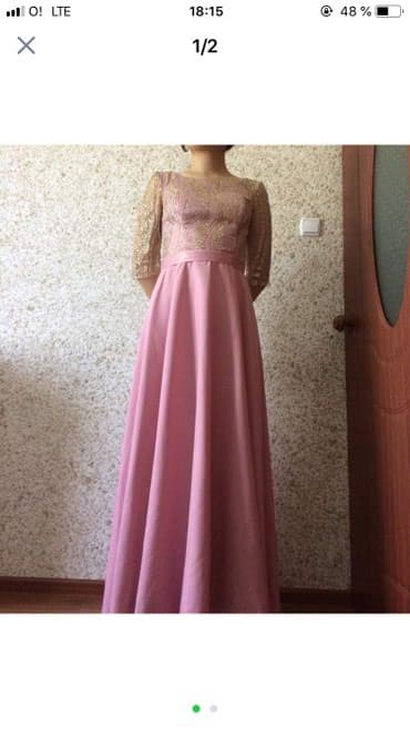 вечерний костюм: Платье идеально на выпускной и Кыз узатуу. Размер S-M. Сшили на заказ — 1