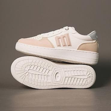 Женские базовые кроссовки MUSTANG! - Дизайн: белая база с вставками