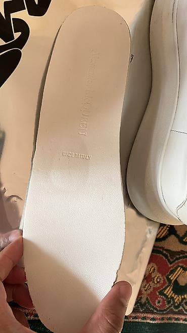 Туфли: Мужские кроссовки, 42, Alexander McQueen, Б/у, цвет - Белый, Самовывоз — 5