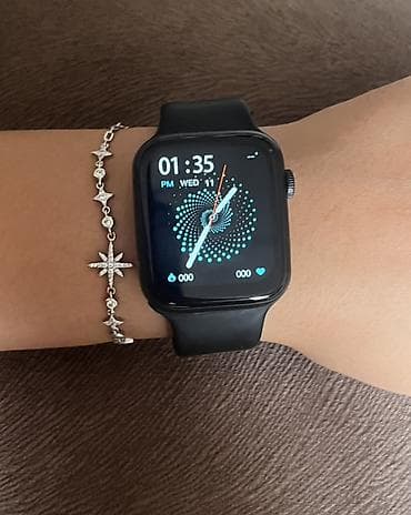 tab lite: Смарт-часы с прямоугольным сенсорным дисплеем и черным силиконовым — 10