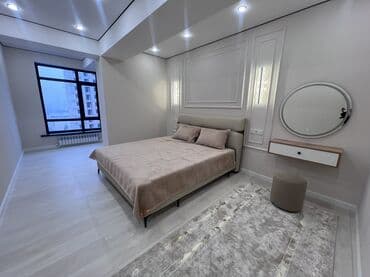 сдаю квартиру 2 к студ центр новый ремонт в квартире имеется все необходимое район панфиловабоконбаева: 2 комнаты, Риэлтор, Без подселения, С мебелью полностью — 5