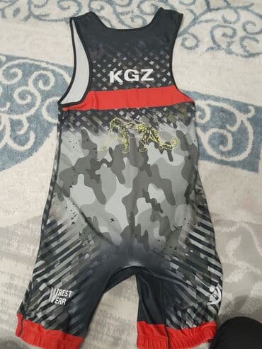 барцовки для борьбы: Спортивное борцовское трико от Wrest Wear с символикой KGZ. Комбинезон — 1