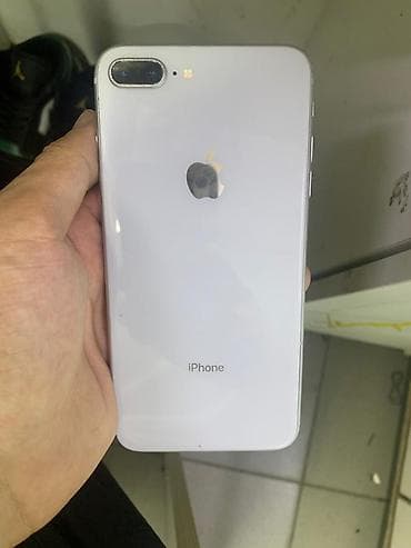 10 iphone: IPhone 8 Plus, Б/у, 64 ГБ, Белый, Чехол, Кабель, 91 % — 1