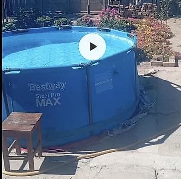 Каркасный бассейн б/у в хорошем состоянии Bestway - Тип: круглый