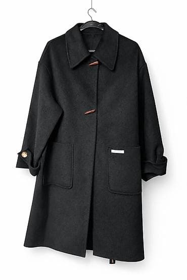 made: Серое женское пальто La Chapelle из 100 % шерсти. Производство — 3