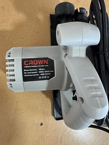 электро пилы: Циркулярные электропилы Новый, От электросети, Crown, Диаметр диска: 185 мм — 3