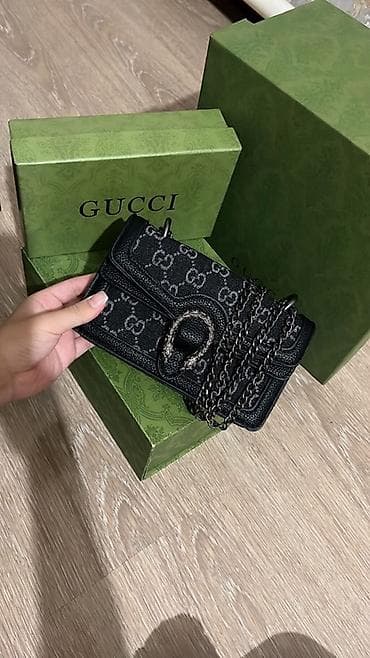 Сумкалар: Классикалык сумка, Gucci, Материалы: Айкалыштырылган материал, Магнит илмектер, Аялдарга, Жаңы — 4