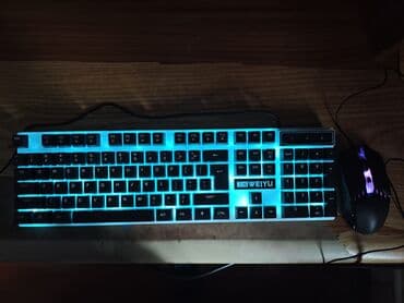 wireless mouse: Клавиатура, Мембранная, Проводное подключение, Размер: 100% — 3