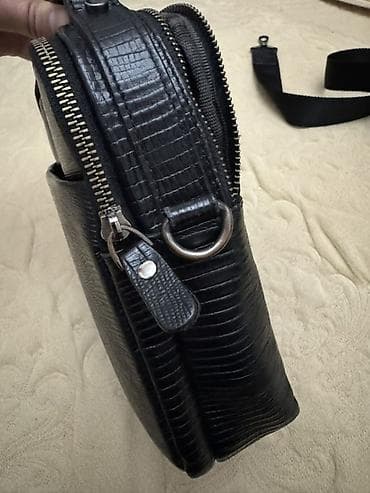 мото барсетка: Срочно!!! Бутун Мужская сумка через плечо/в руку, черная - — 5