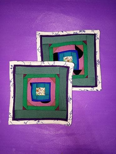 салфетки ручной работы: Кухонные прихватки ручной работы - Формы и дизайны: квадратные — 6