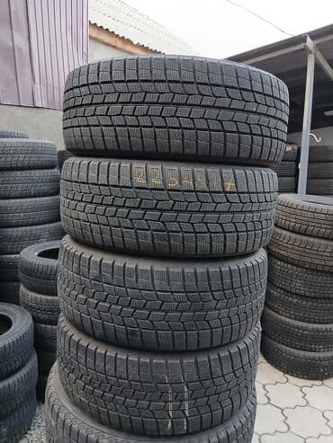 цены на зимние шины в бишкеке: Шины 225 / 45 / R 17, Зима, Б/у, Комплект, Легковые, Япония, GoodYear — 1