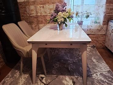 стол доя зала: Стол трансформер Для кухни, Раскладной стол, цвет - Белый — 5