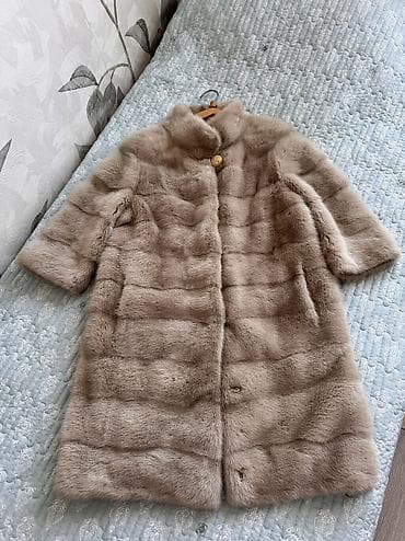 Пончо: Шуба, Норка, По колено, Трансформер, XS, S, M — 3