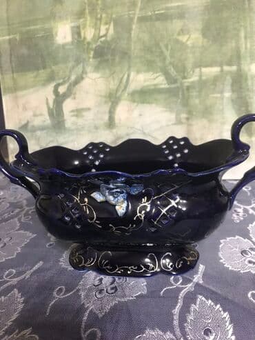 ваза конфетница: Ваза конфетница, 10 на 20 см. кобальт, состояние отличное 850 сом — 2