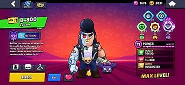 Nintendo Switch: Аккаунт Brawl Stars с максимальным уровнем силы 11 у нескольких бойцов — 9