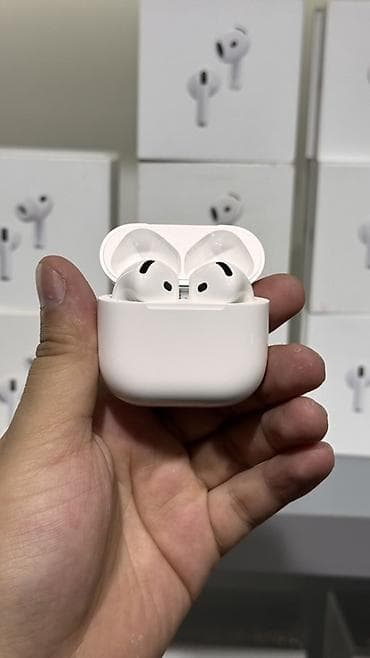 iphone tel: Беспроводные вкладыши наушники, Apple, AirPods 4, Б/у — 1
